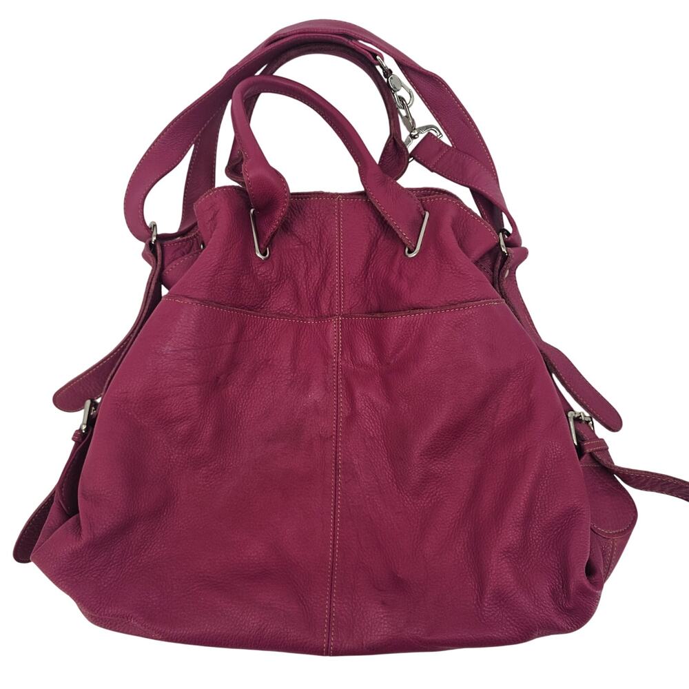Barr + Barr Pink Soft Slouchy Pebbled Leather Hobo satchel  Western Boho Chic